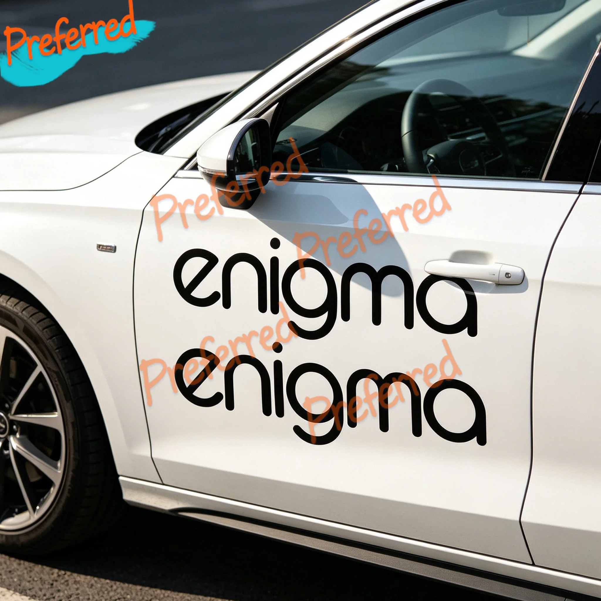 2x Pegatinas Vinilo JDM Enigma Bike Decals Labels Die Cut Sticker Customizable in Any Sticker Size -No Background