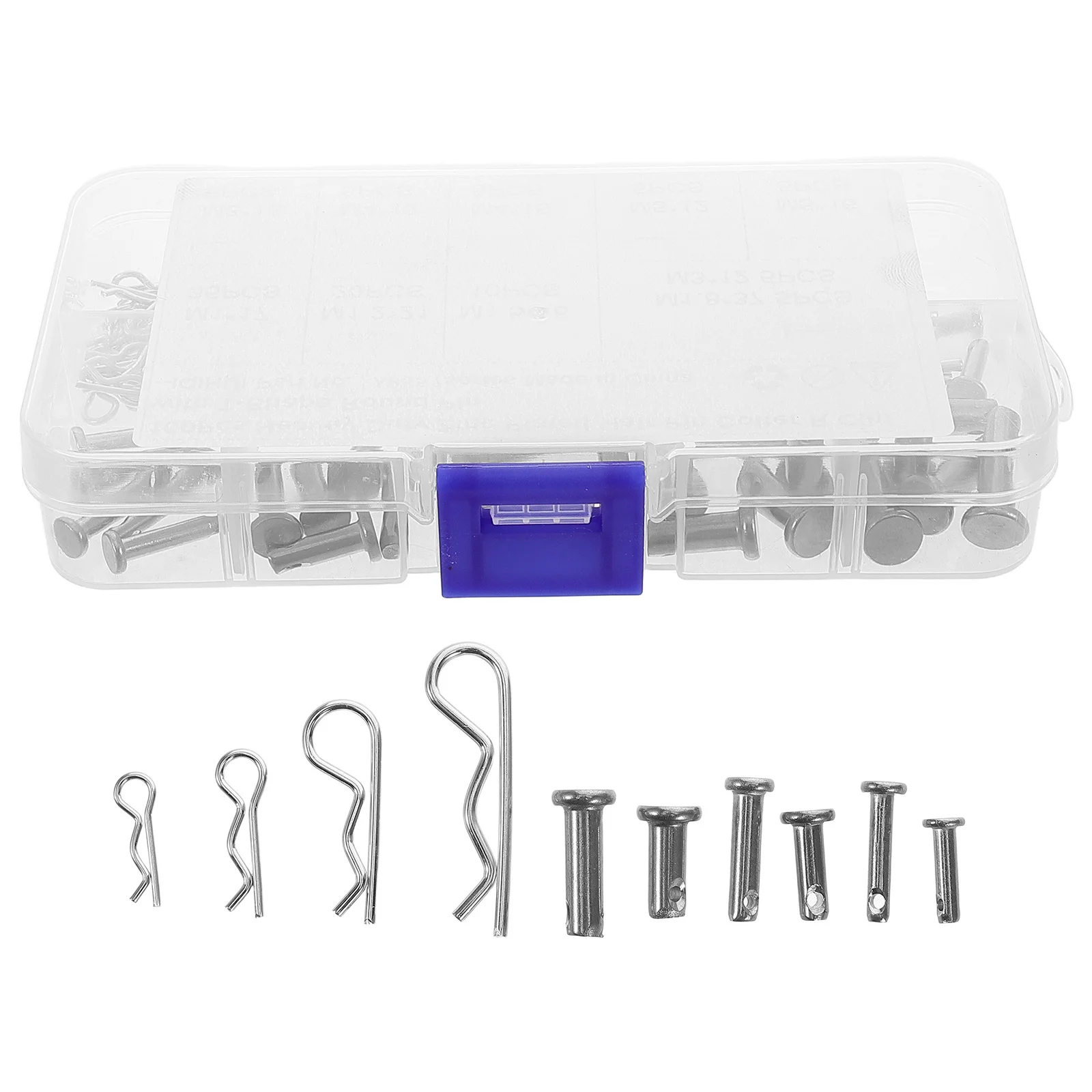 

100 шт., волновой штифт, стальной для прицепа, сцепного устройства для птицы, ферменный морской пропеллер, R-зажимы, шпильки для волос, штифты, ассортимент