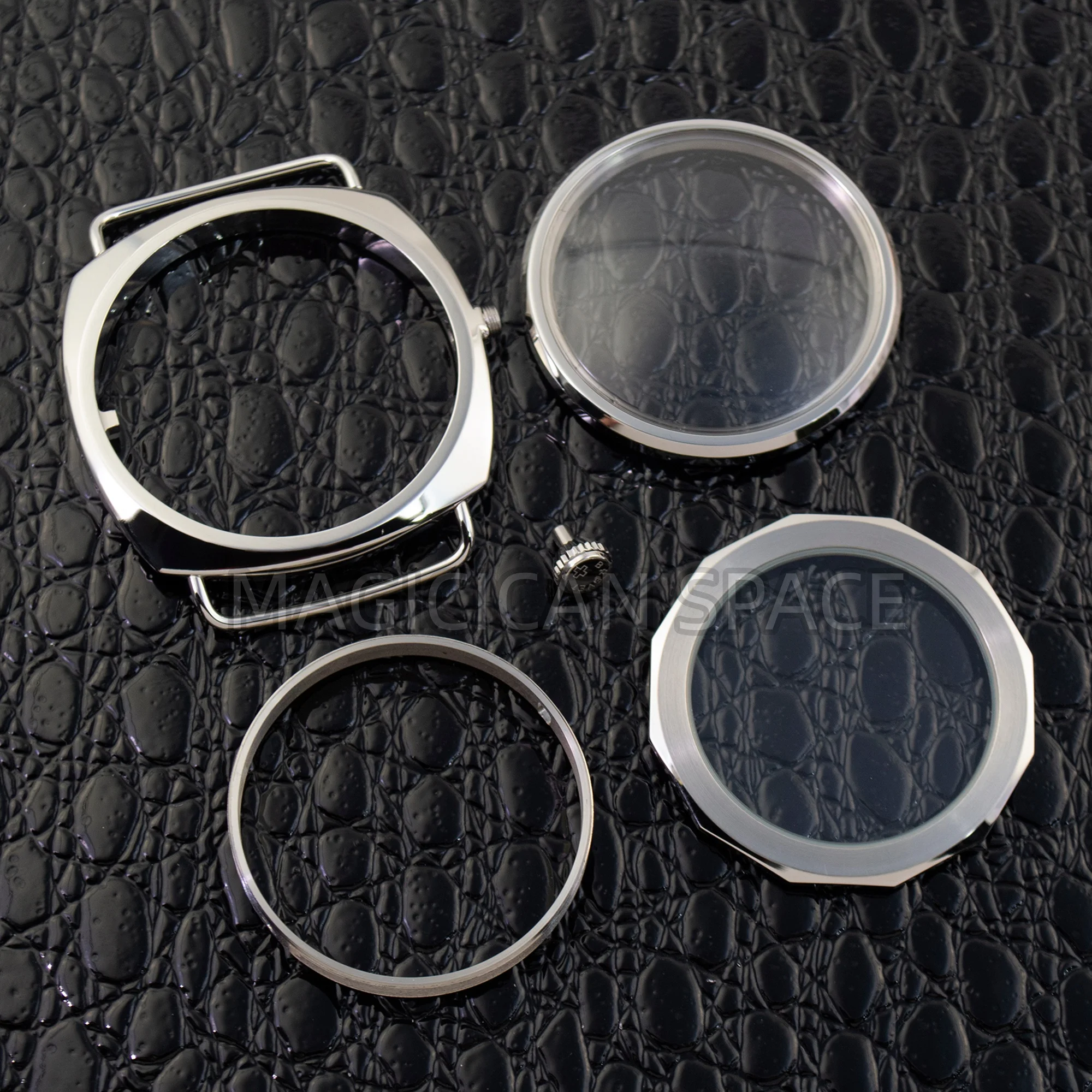 PAM 3646WL Vintage 47mm Watch Case Solid Stainless Steel Watch Accessories Fit ETA 6497/6498 ST3600 ST3620 Automatic Movement