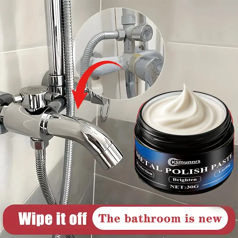 A Versatile Metal Polish Suitable for Cars, Kitchens, Bathrooms, Sinks, Chrome, Ceramics, Etc., That Shines Brightly, Restores O