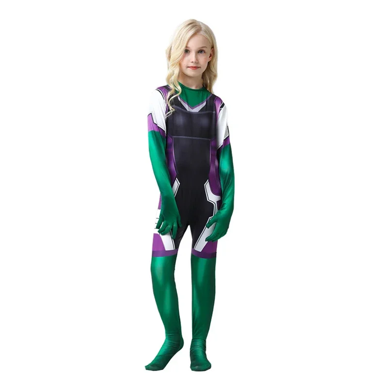 She-MEDk Cosplay Anime Figure Costumes d'Halloween pour enfants, Catsuit, Zentai Net Smile Hero, Combinaisons, Déguisement, Vêtements pour femmes