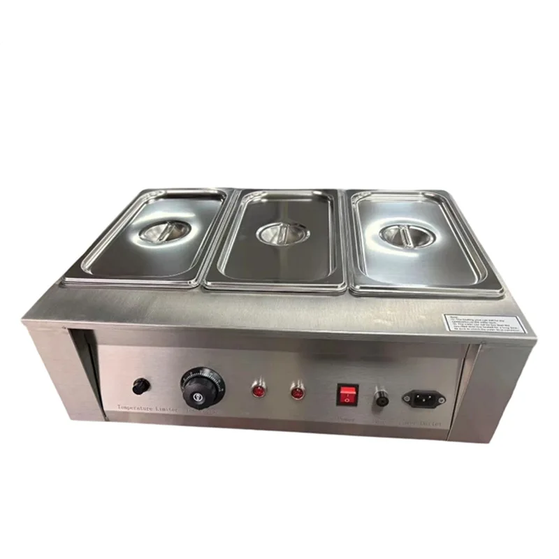 

Mechanical temperature control 3-cylinder chocolate melting furnace electric heat preservation