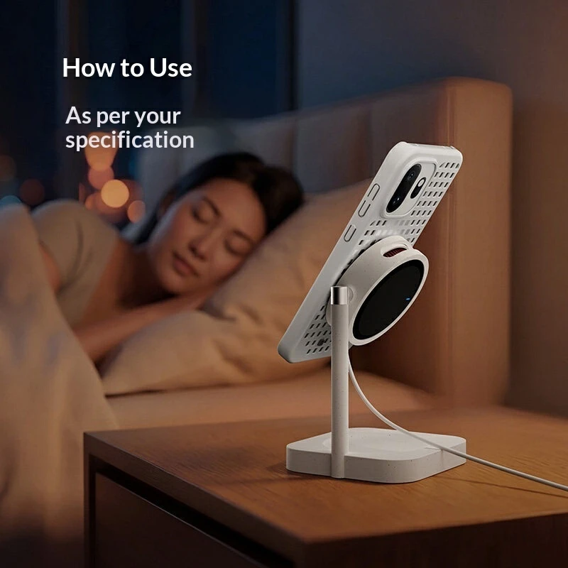 원플러스 터보 2 마그네틱 무선 충전기 AIRVOOC 50W 냉각 고속 충전 패드 (원플러스 스마트폰 및 마그네틱 기기용)