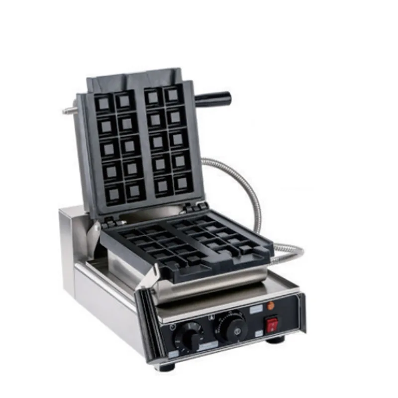 Kitchen Equipment Vertical Waffle Cubes Bites Maker Baking Machine Commercial Crispy Waffle Buns Baker Iron Plate For Snacks