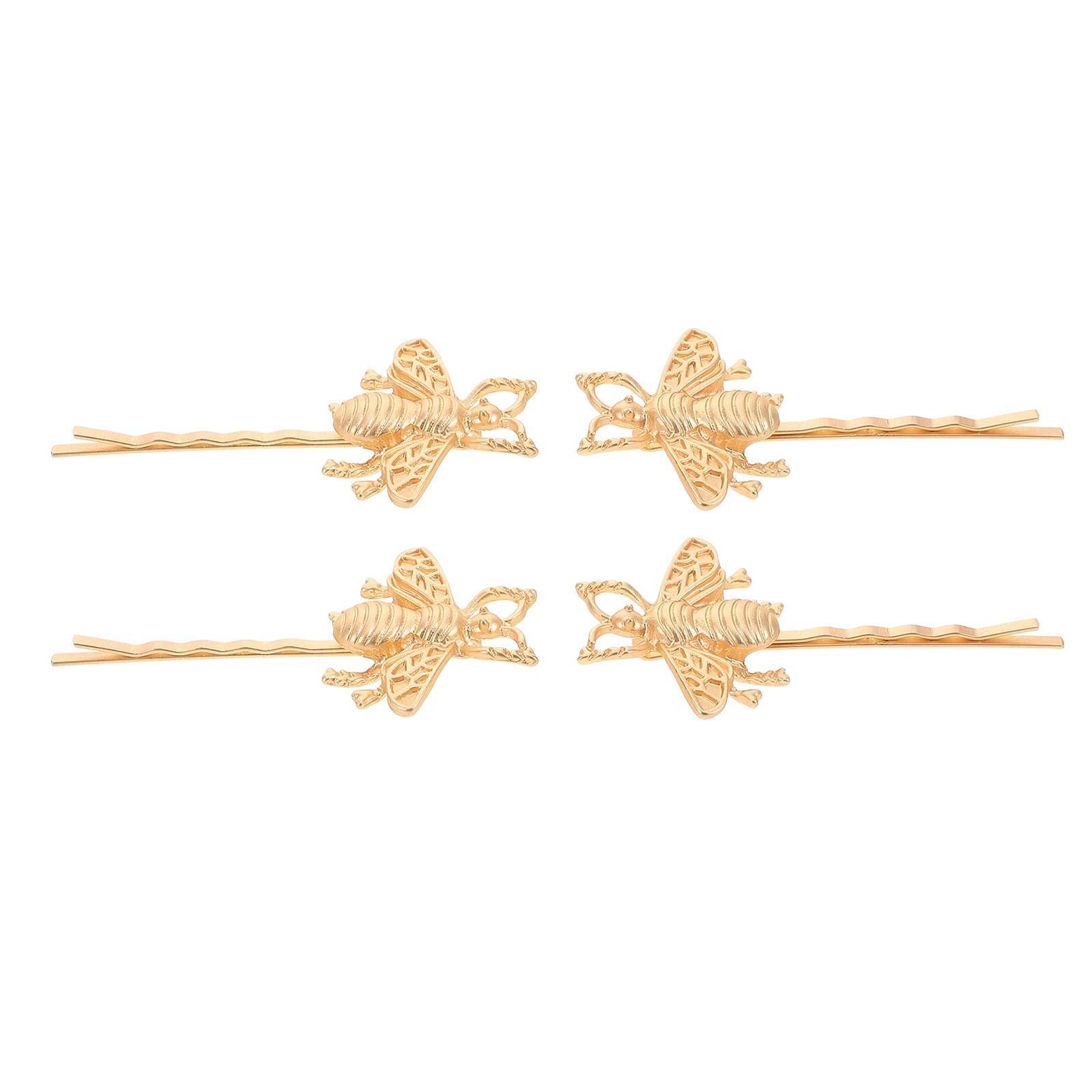 

4Pcs Bee Hair Clip Set Cute Animal Hairpins Durable Zinc Alloy Small Hair Clips for Women Hairpin Bee Clip