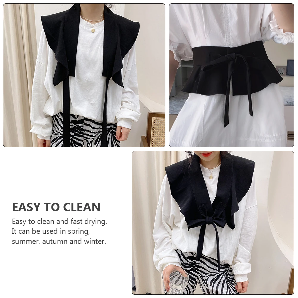 

Decorative Fake Collar Elegant Tippet Shirt Accessories Waistband Clothes Supplies Woman False Drying Multipurpose