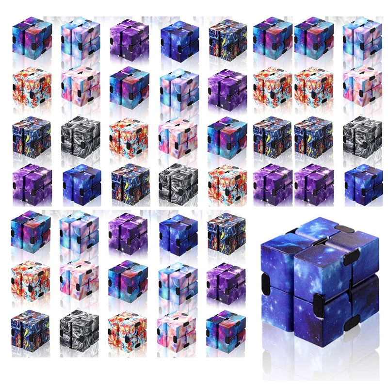 Cubo infinito flip tdah ansiedade brinquedo dedo jogo quebra-cabeça antiestresse mágico dedo fidget autismo mão presente para crianças