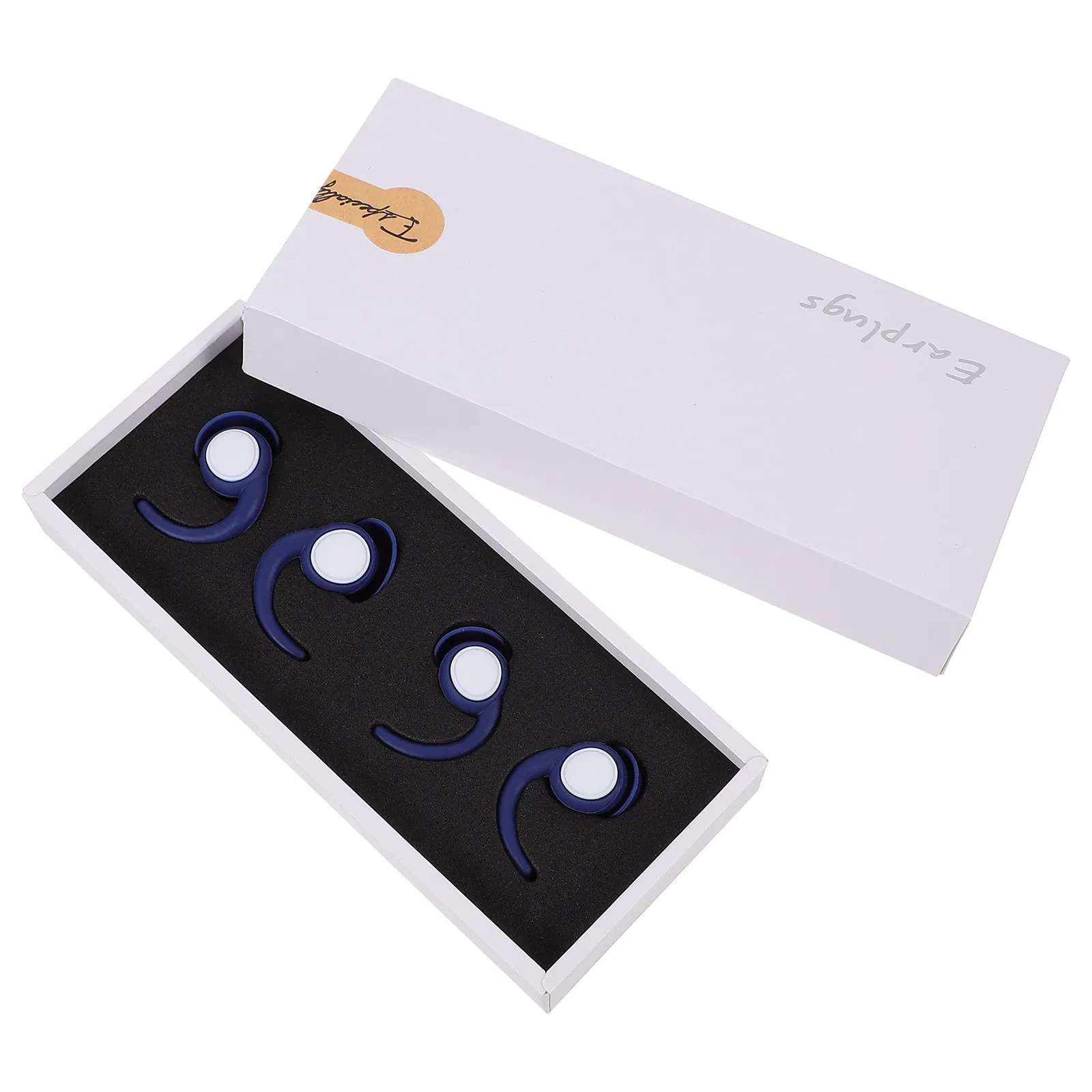 

2Pairs Noise Reduction Earplugs Silicone Invisible Sleeping Earplugs Comfortable Anti-Noise Ear Plugs for Students Men Women