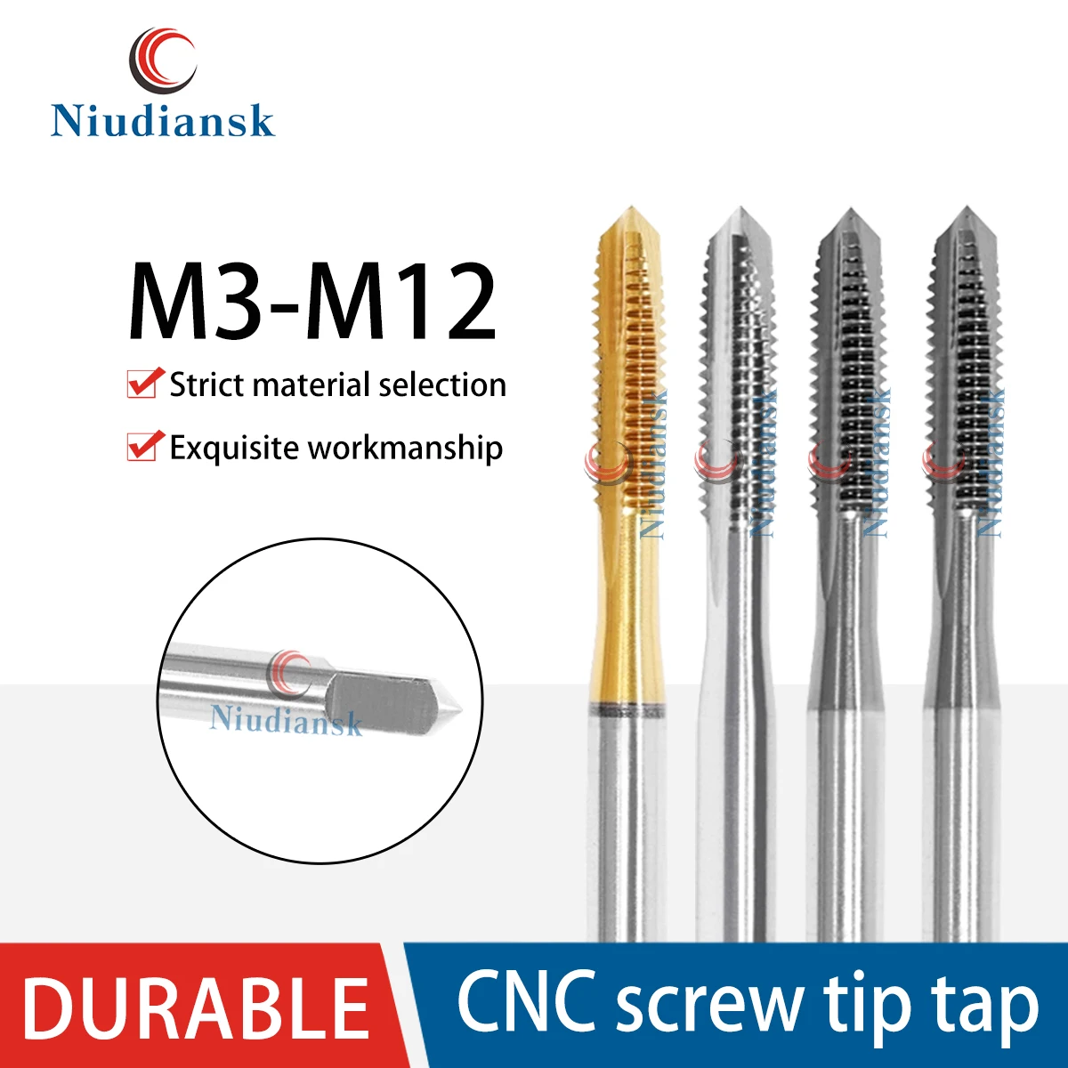 

Токарный станок с ЧПУ, спиральный остроконечный метчик M3/M4/M5/M6/M8/M10/M12, сверло с ЧПУ с верхними прямыми канавками, спиральный заостренный метчик для специального назначения
