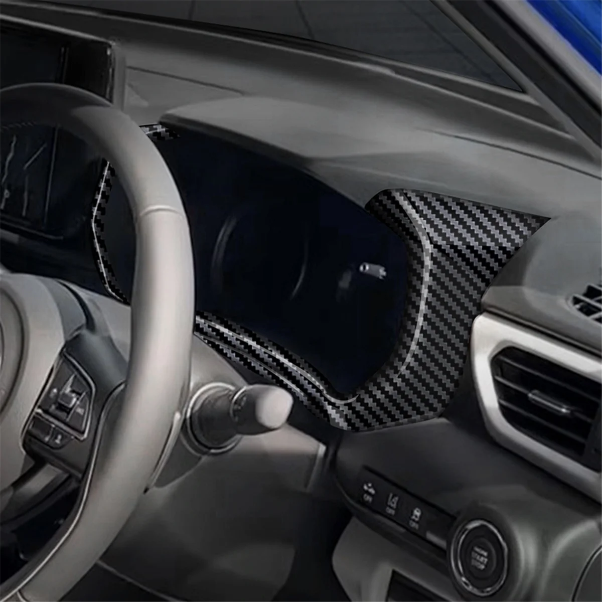 Panel Interior Instrumen Bingkai S N Trim Instrumen Mobil untuk Suzuki SWIFT 2024 2025 RHD Hitam