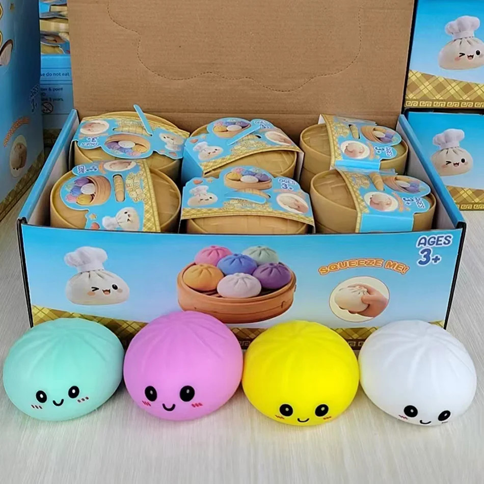 Boules anti-stress souples Mystery Dumplings, jouet sensoriel pour adultes, pâte à presser pour la décompression et le soulagement du stress
