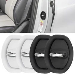 4Pcs Car Door Latch Protective Cover Silicone Vehicle Door Locks Guard Stopper Car Door Mute Damping Cushion Silent Shock Pads