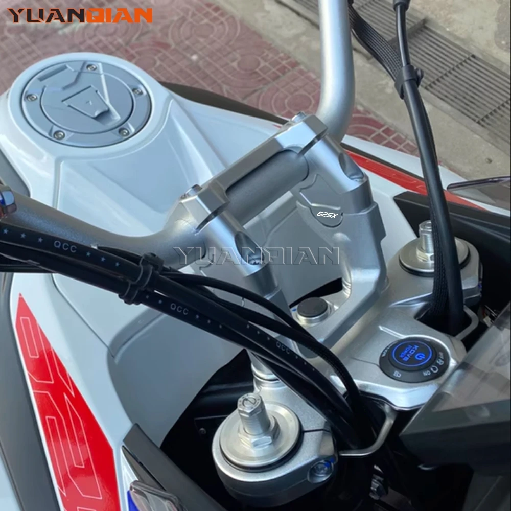 Motorcycle Accessories Handlebar Riser Mount Handle Bar Clamp Rise Extend Adapte Riser Clamps For KOVE 625X 625 X ADV 2025-2026
