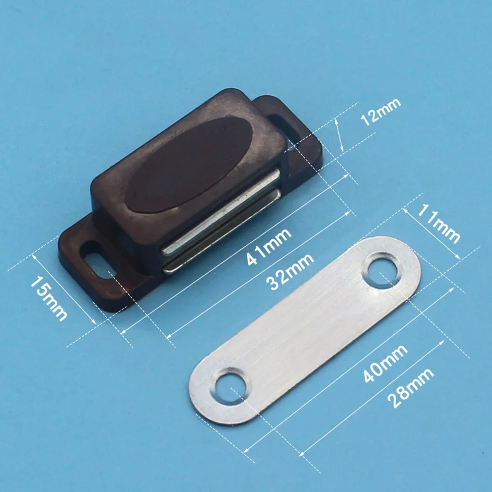 1 set di chiusure magnetiche per porta dell'armadio, armadio da cucina, armadio, armadio, cassetto, chiudiporta magnetico, mobili per la casa, hardware in plastica