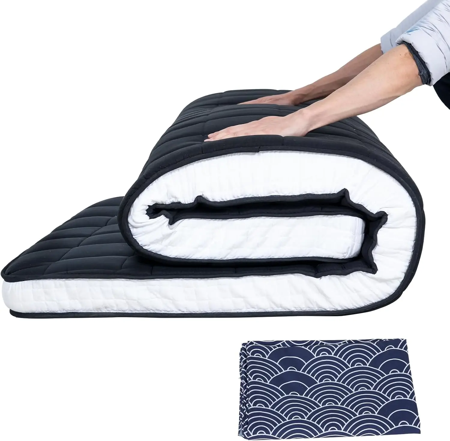 

Japanese Floor Futon Mattr With Removable Cover - Twin Size 4"" Thi Foldable Floor Bed Mattr Memory Foam Sleeping Mat Suitable