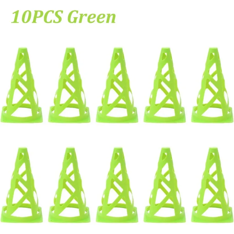 10 قطعة 23 سنتيمتر كرة القدم التدريب المخاريط كرة القدم تسجيل دلو حاجز الاطفال الكبار Springback بمناسبة كأس رمز إكسسوارات رياضية #3