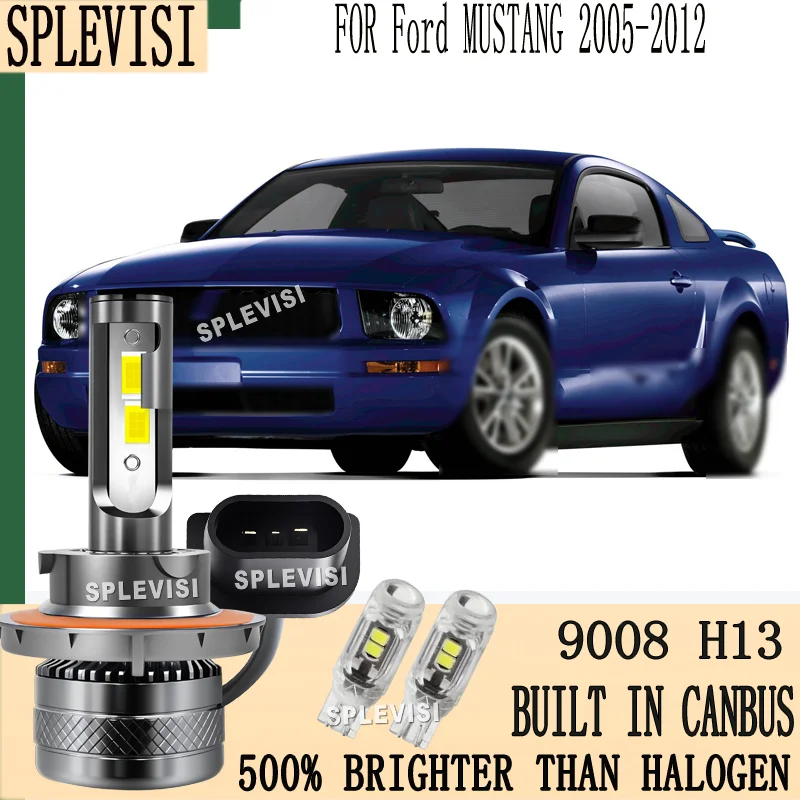 

5X Brighter Light for Enhanced Night Road Visibility LED Headlight For Ford MUSTANG 2005 2006 2007 2008 2009 2010 2011 2012