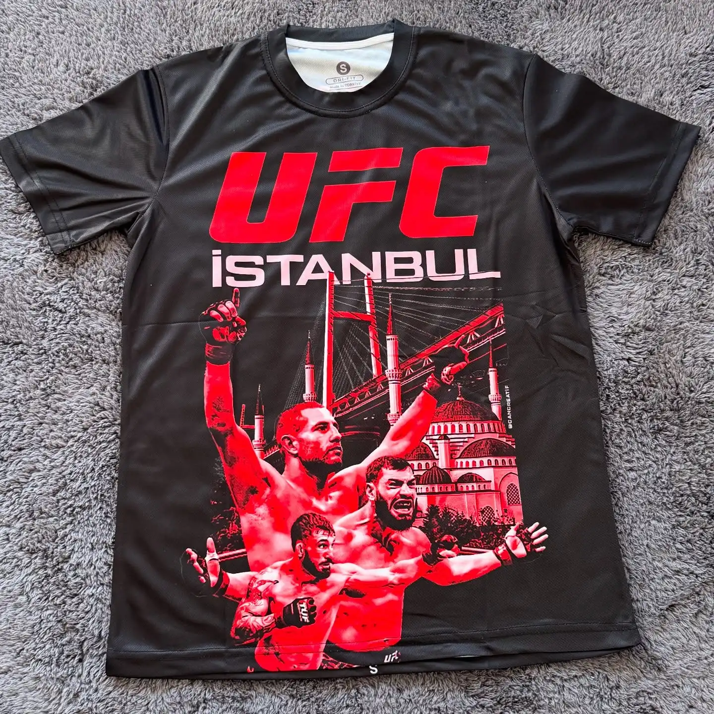 

2025 Summer New Hot Selling Men's and Women's UFC Boxing Fighting Competition Training Sports Quick Drying T-shirt Short Sleeve
