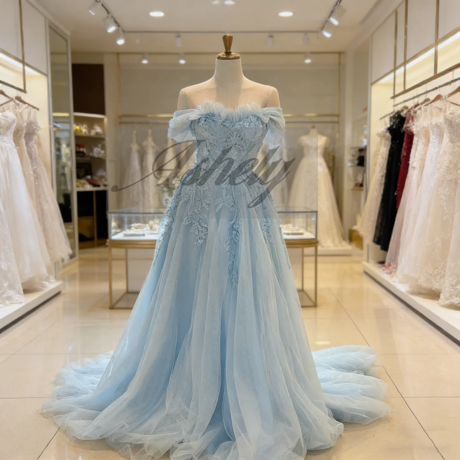Cheap Sky Blue Prom…