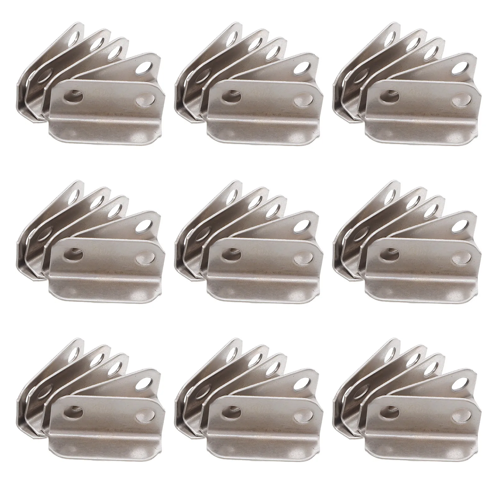

100Pcs L Shaped Drawer Lock Plate Metal Cabinet Cupboard Easy Install Home Office Security Replacement Latch Guard Plate