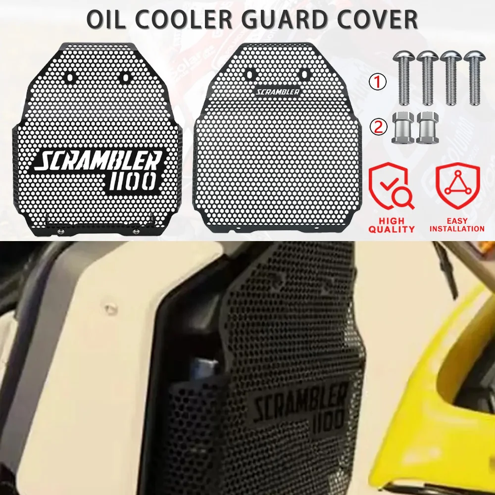 

2024 2023 For Ducati Scrambler 1100 Scrambler1100 Sport Radiator Grille Guard Cover Oil Cooler Guard 2022 2021 2020 2019 2018