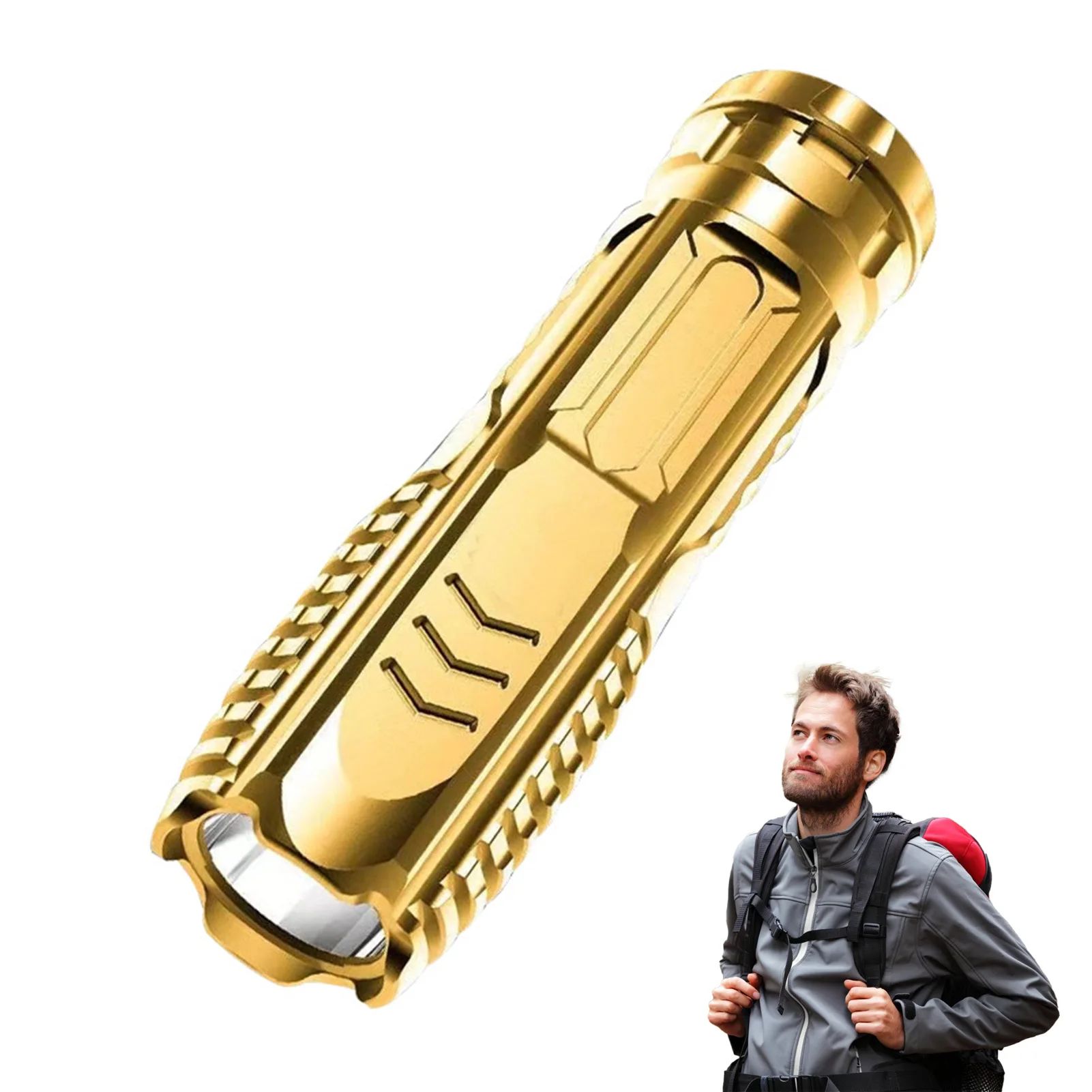 Multifunctional Handheld Flashlight Super Strong LED Outdoor Waterproof Flashlight for Cycling Backpacking Emergency Use