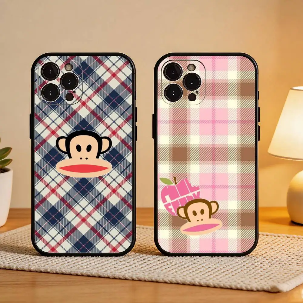 

CUTE T-pauls-frank-s Fashion Phone Case For iPhone17,16,15,14,13,12Plus,Pro Max,XS,5G Soft Silicone Black Cover