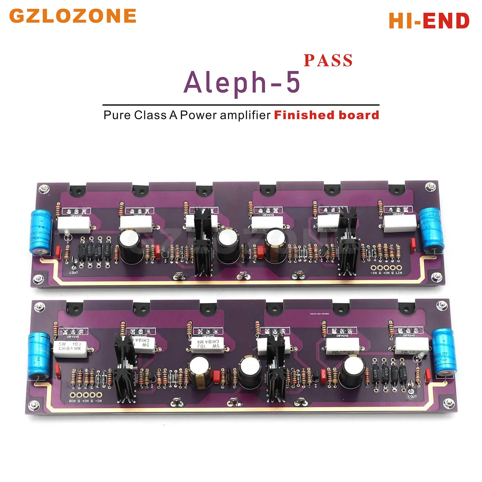

Усилитель мощности 2 канала HI-END Purple gold PASS Aleph-5 FET A5 Pure Class A/готовая плата 60 Вт + 60 Вт 8 Ом