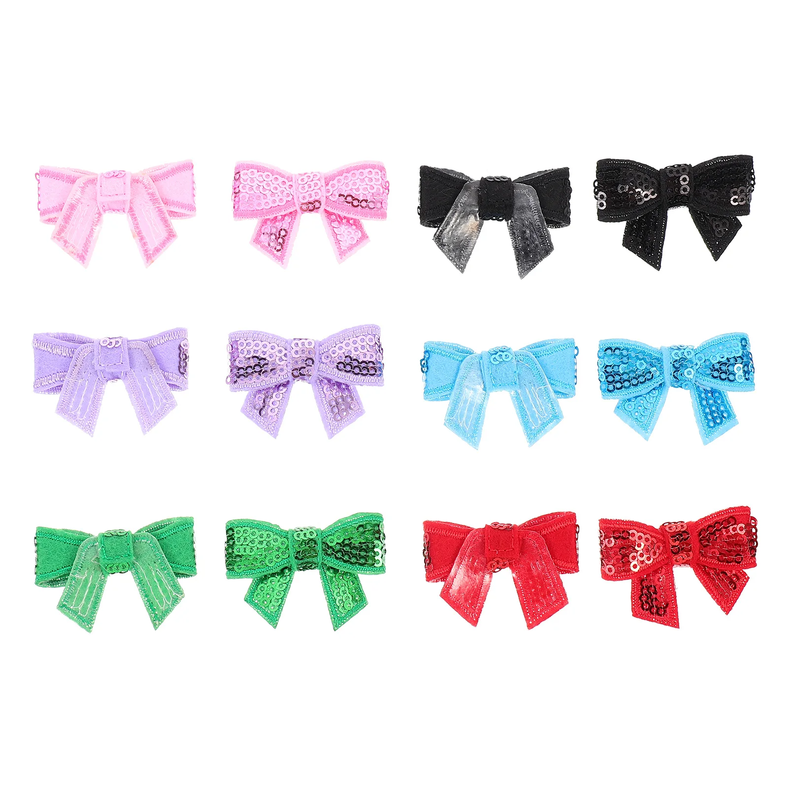 

12Pcs DIY Bowtie Decorations Mini Bows High Quality Craft Material for Hair Clips Clothes Embellishment Headwear Accessories