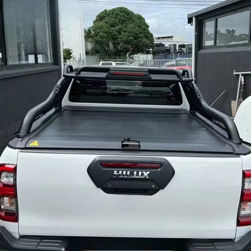 Aluminium Truck Tonneau Cover Roll-up Lid  Manual Retractable Shutter Pickup Roller Bed Back Cover for Byd Shark 6 2024-2025