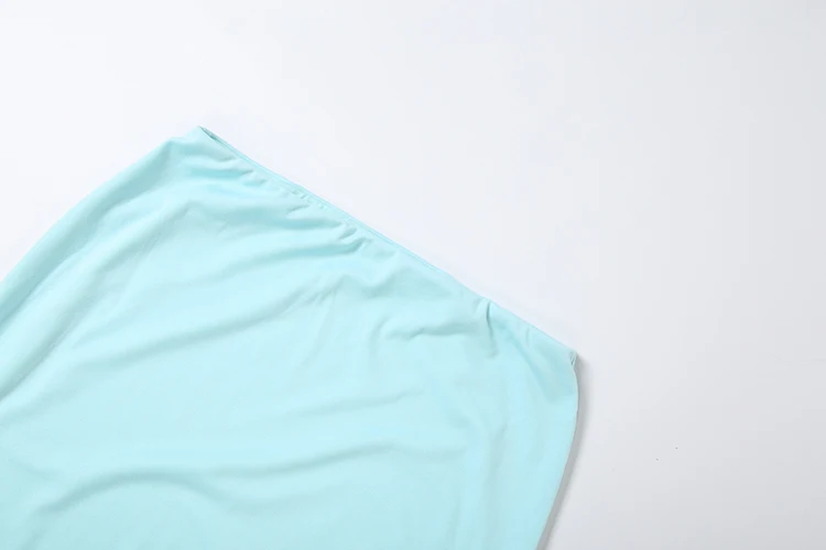 Weird Puss Elegantes 2-teiliges Set für Damen, einreihiges T-Shirt mit halbem Rollkragen + schlichter, langer Rock, Party-Chic-Urlaubskleidung – Detail 10