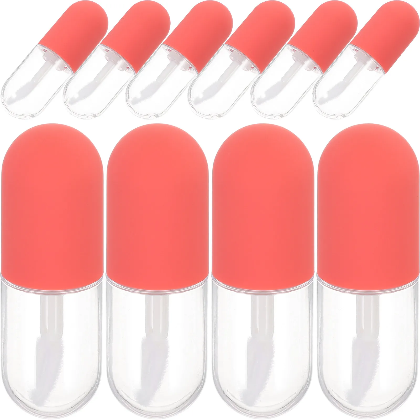 10 Stück leere Lipgloss-Tuben, 4,5 ml, nachfüllbarer Behälter, tragbare, auslaufsichere Lippenbalsam-Flasche, Reise-Make-up-Tasche, unverzichtbar