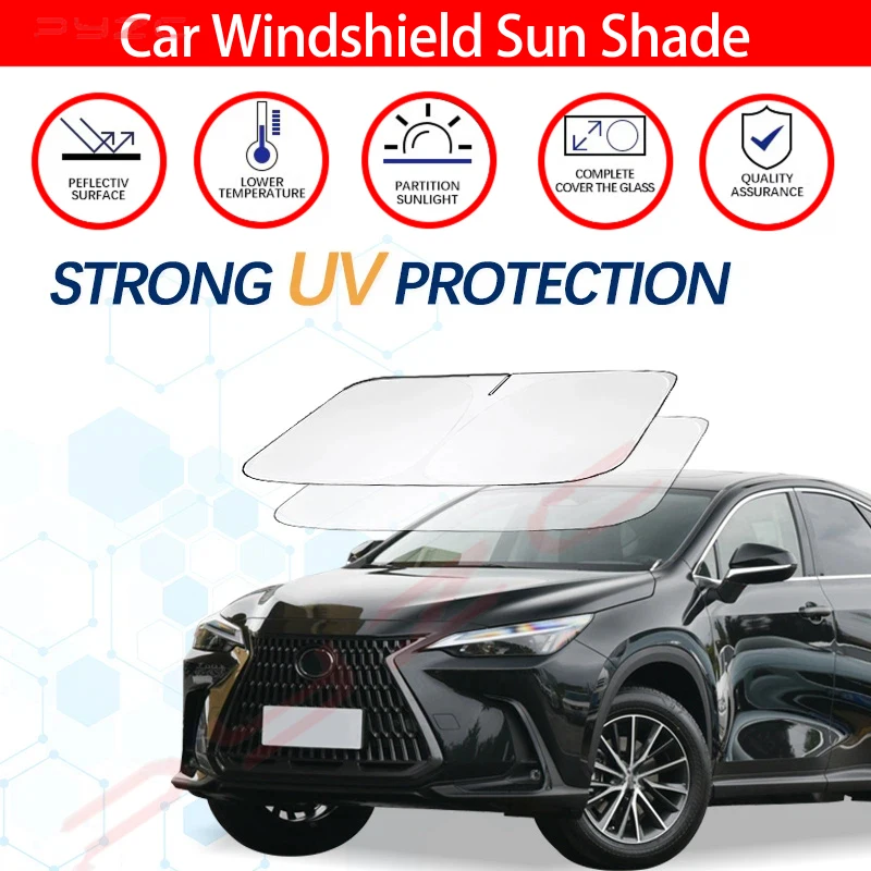 

Windshield Sun Shade For Lexus NX 300H NX350H NX450 Sunshade Sun Visor Protector Foldable Blocks UV Rays Keep Car Cooler