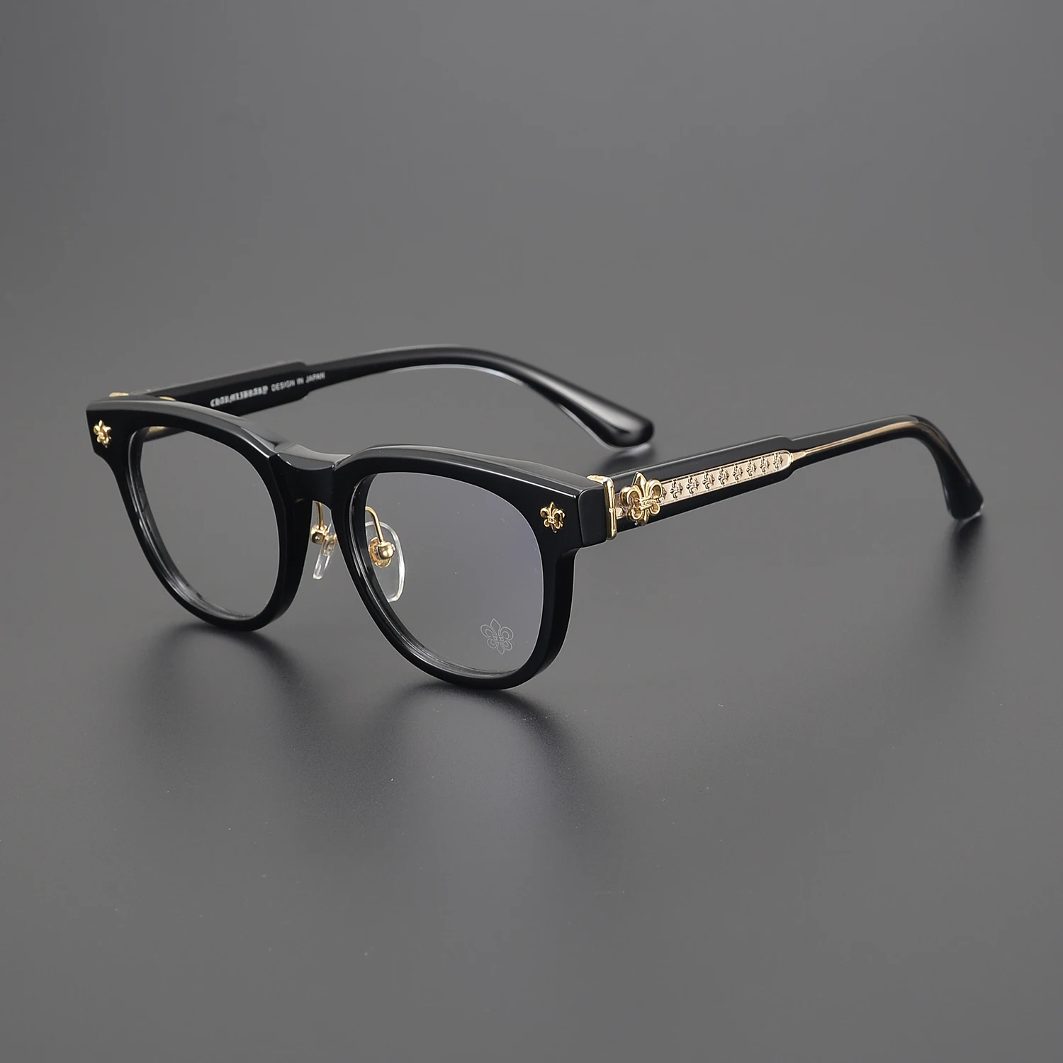 Anti Blue Light Lens Acetate Frame Optical Prescription Business Glasses Rectangular Black Frame Korean Classic Style Eyewear