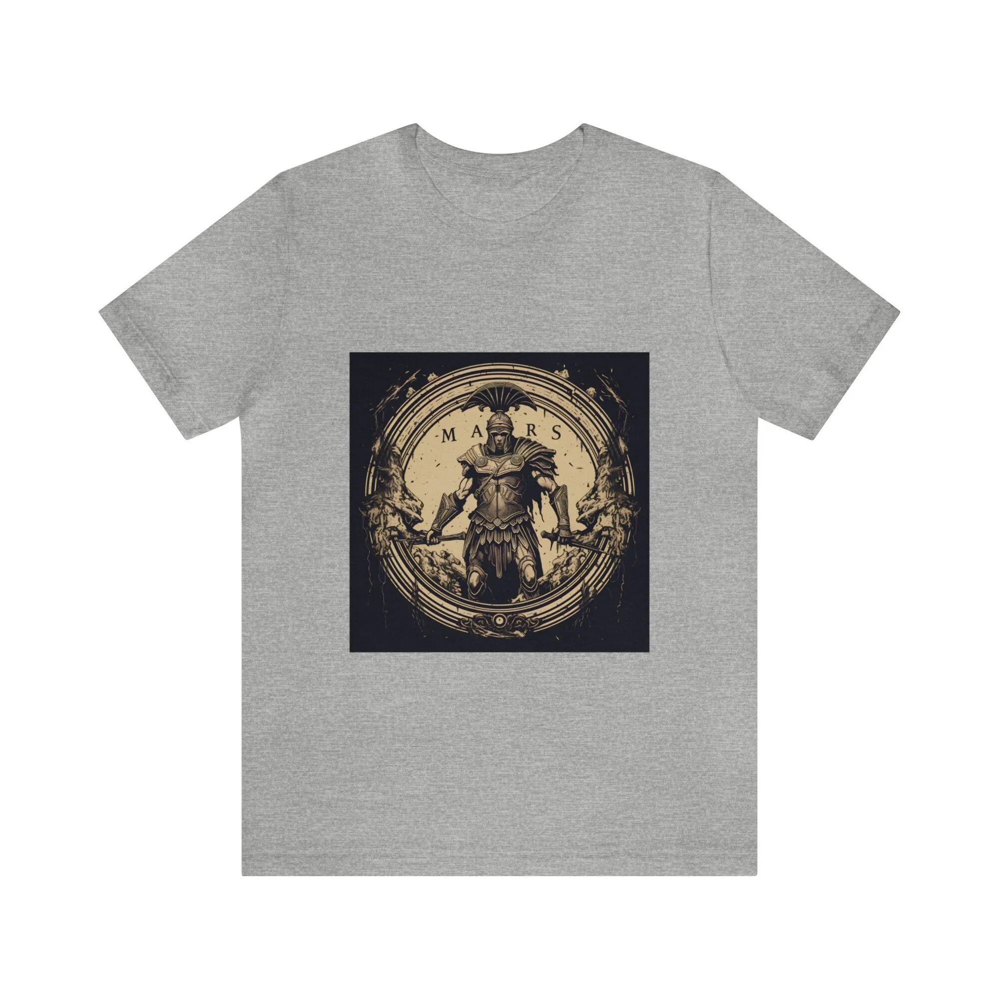 God Of War Elegance Mars Inspired T Shirt Roman Mythology Ancient Deity Apparel For Enthusiasts Historical And Mythical Fashion