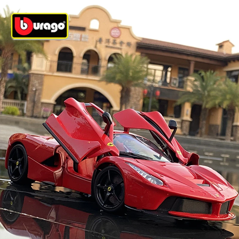 Bburago 1:18 Ferrari LaFerrari Alloy Sports Car Model Diecast Metal Toy Vehicles Car Model High Simulation Collection Kids Gifts