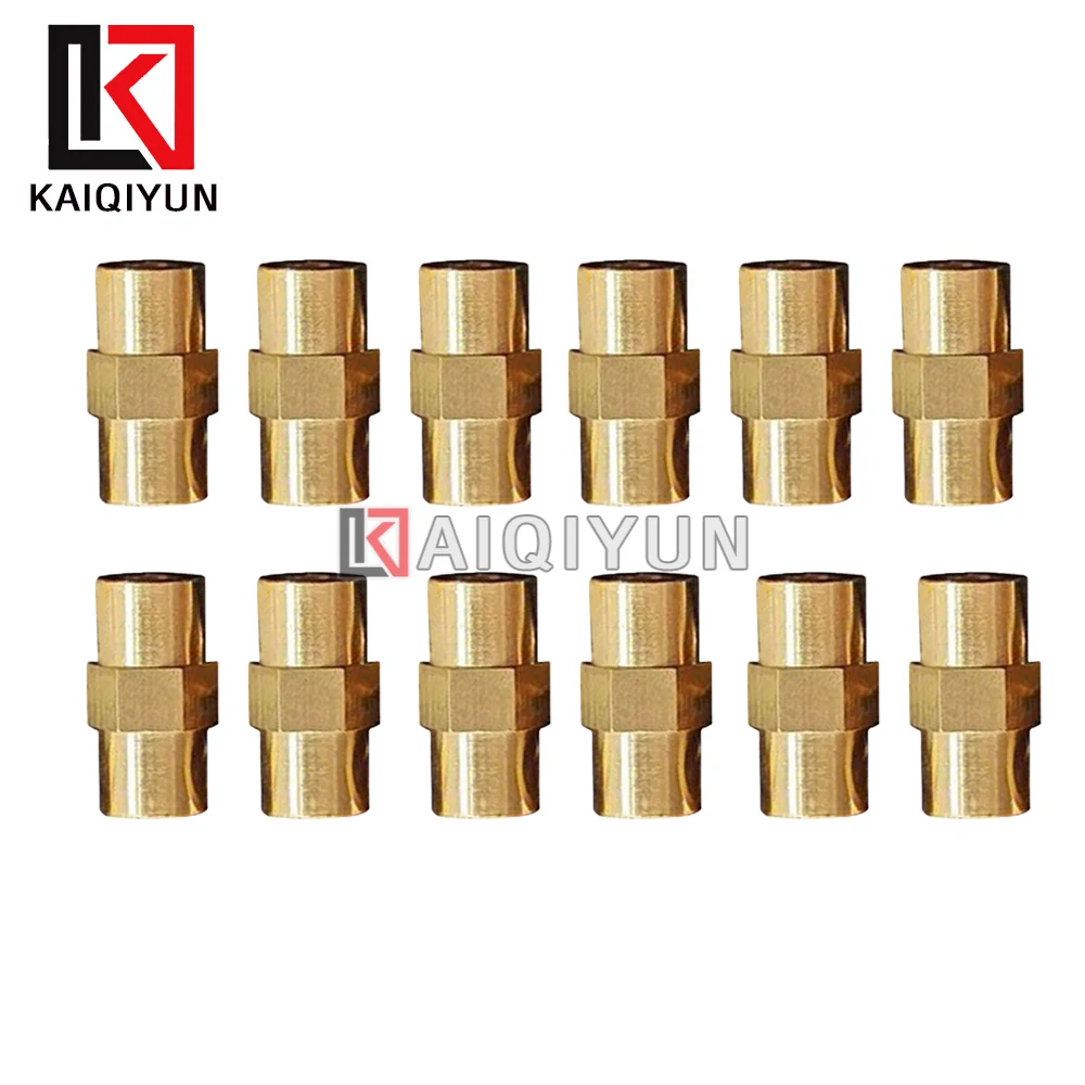 1/6/12 Pieces For Double-ended M8 Gas Nozzle Thread Copper Sleeve Durable Air Suspension Compressor Kit High End Car Accessories
