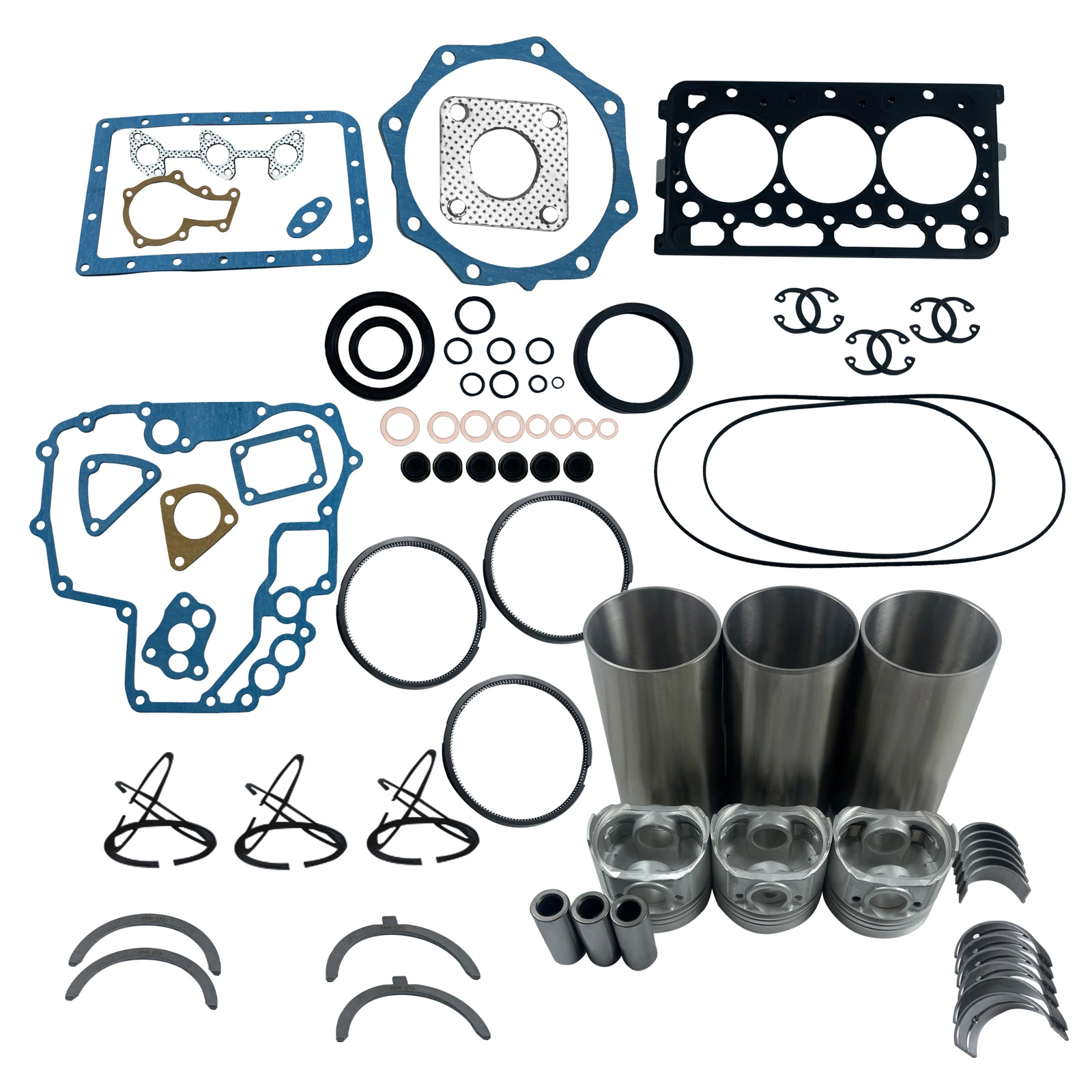 

D722 Engine 3 Cylinder STD Overhaul Rebuild Kit for Kubota Tractor Forklift Parts Customized Engine Motor Accessory