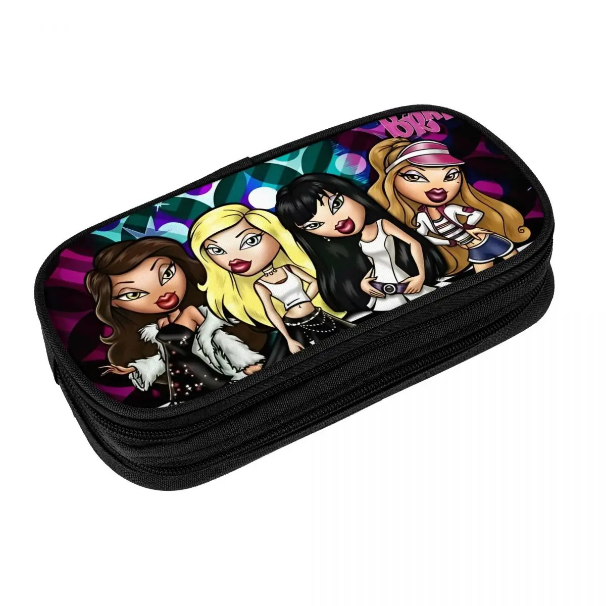 Bratz Glitter Sparkle (3) Pencil Case Canvas Pencil Box Girls Boys Vintage Large School Pencil Cases Stationery