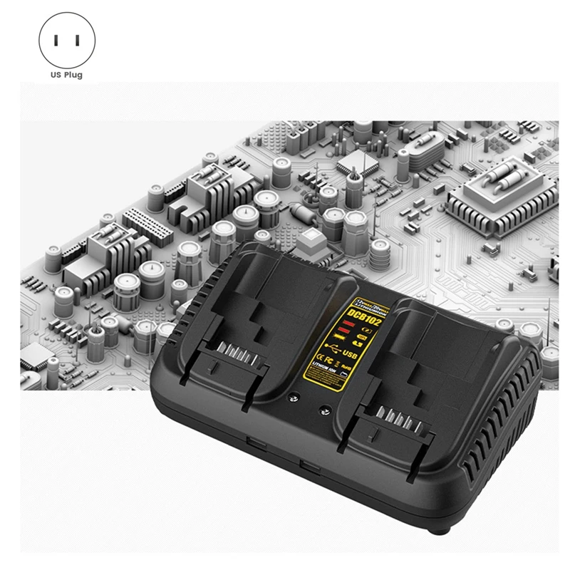 Battery Charger For DEWALT DC9310 10V-20V Nicd And Nimh Batteries DW9057 DC9071 DC9091 DC9096 DE9039 DE9095/9096 US Plug