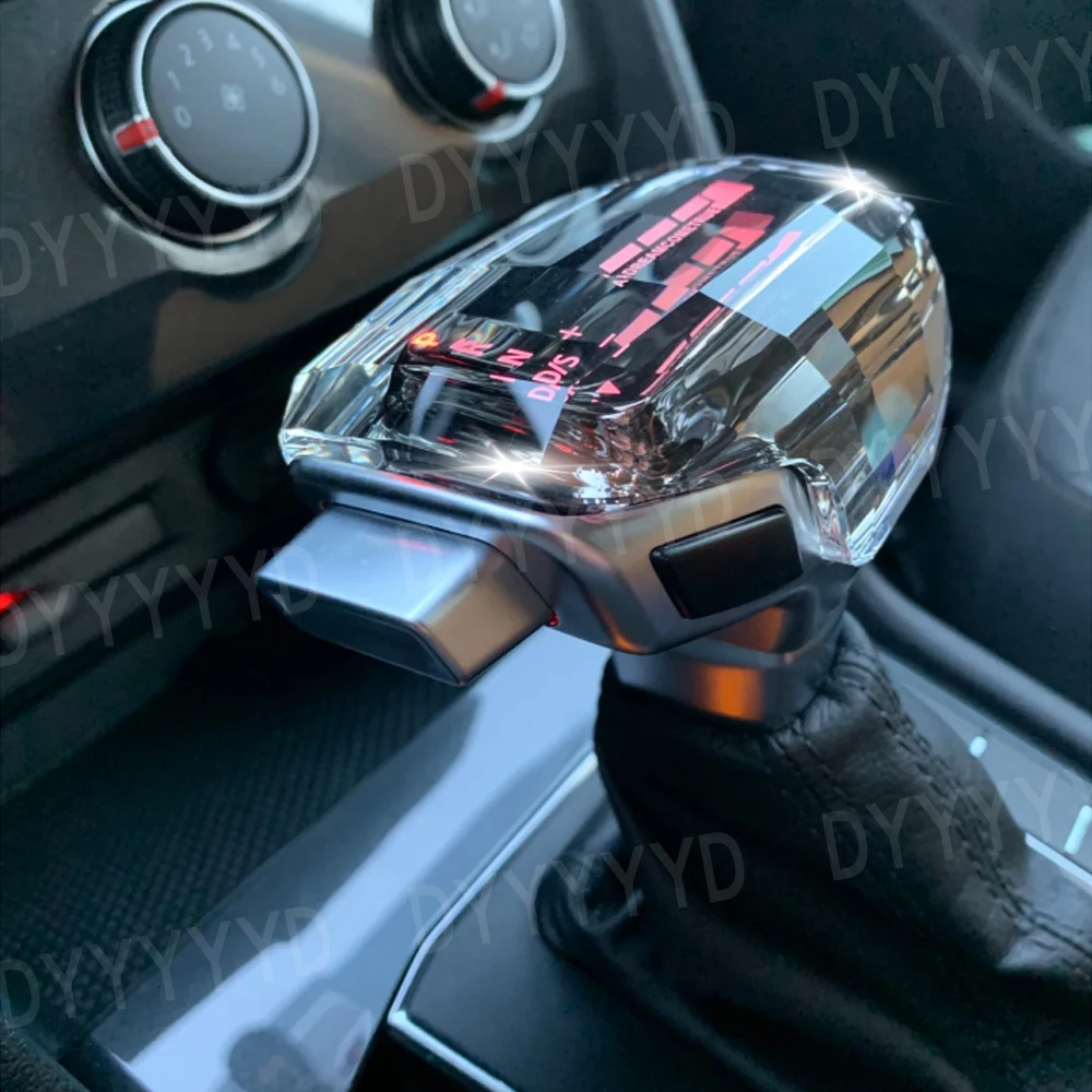 For Volkswagen Passat B8 CC golf7 dsg gear shift knob Magotan Beetle Touareg tiguan Jetta MK 6 7 LED crystal gear lever shifter - Image 2