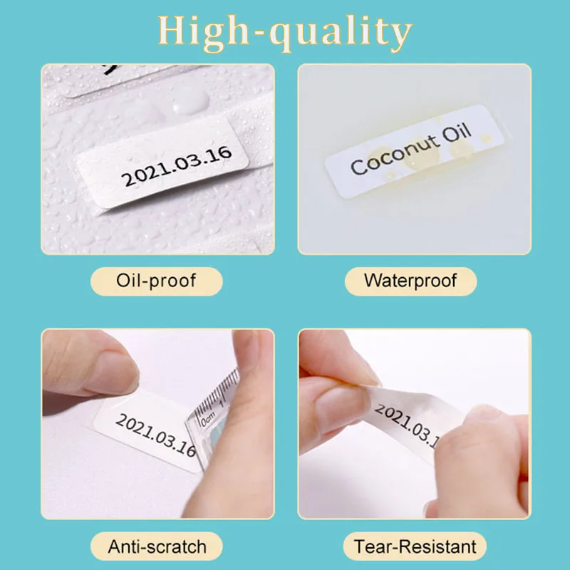 2/5 لفات P15 P50 الحرارية التسمية ملصق 15x30 مللي متر ذاتية اللصق لفة ملصقات ملونة ورقة شريط ملصقات اسم المطبخ مكتب نوع العلامة