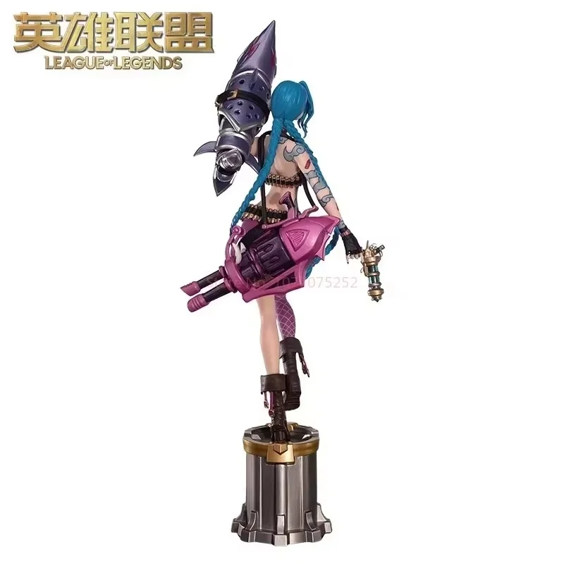 League Of Legends Cmge Jinx Action Figure 3d Penna di modellazione Anime Figure Ornamento Periferiche di gioco Giocattolo alla moda Giocattolo personalizzato