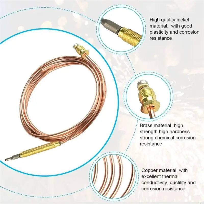 Проволочные термопары надежный механизм отключения Универсальный измерение температуры Термопара для кухонных приборов N58D