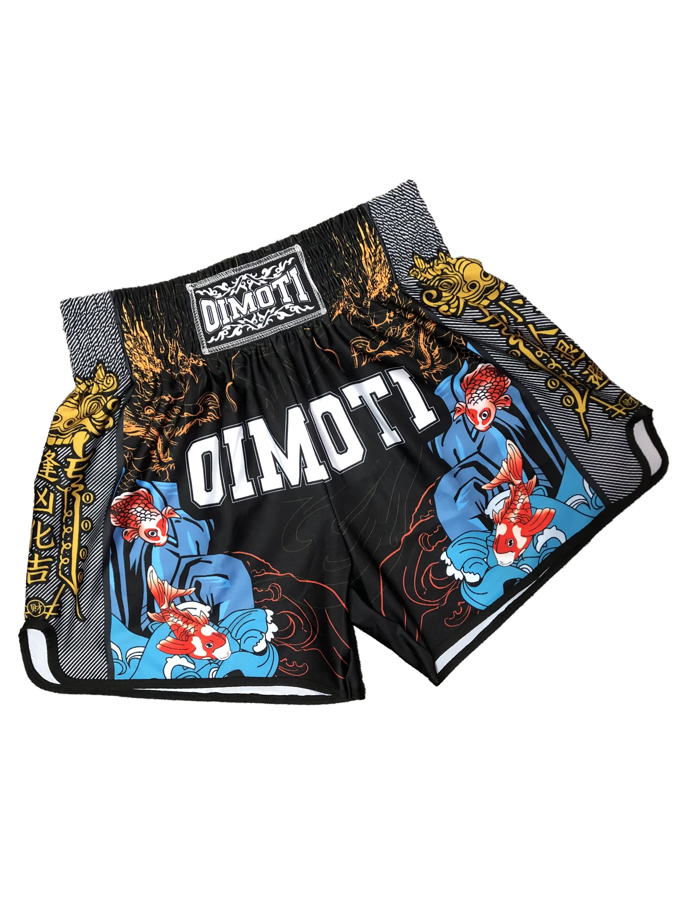 High-Waist Sports Shorts Boxing Fitness Shorts High-Elasticity Breathable Quick-Dry Fabric Sambo Jiu-Jitsu Training Shorts