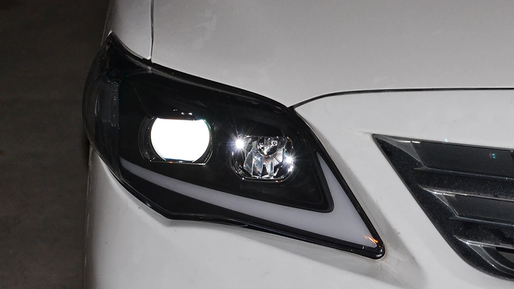VLAND Led Daytime Running Light For Toyota Corolla 2011 2012 2013 Auto DRL Headlight Front Cover Fog Lamp Car Accessorie