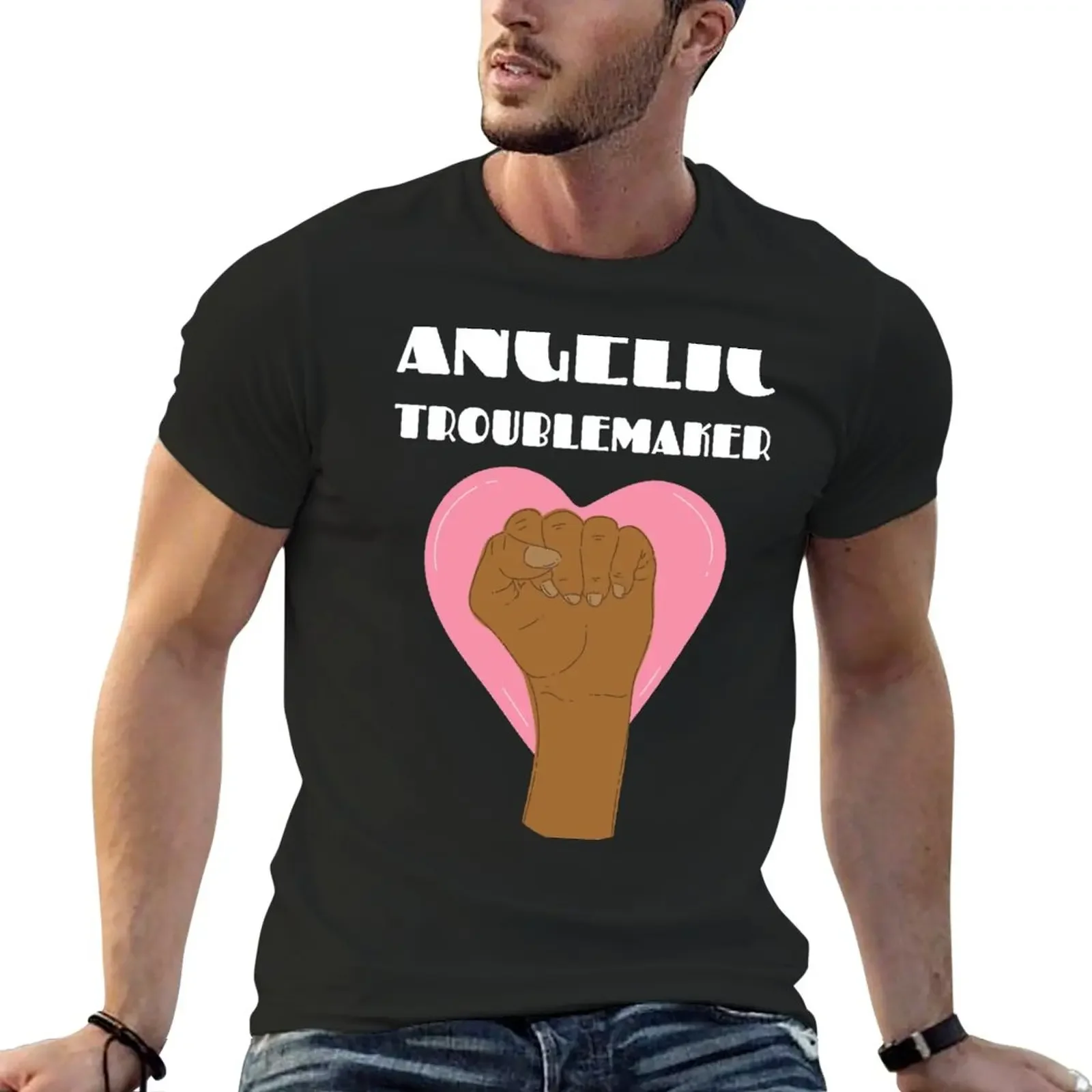 

Angelic Troublemaker T-Shirt new edition aesthetic clothes Men's t-shirts