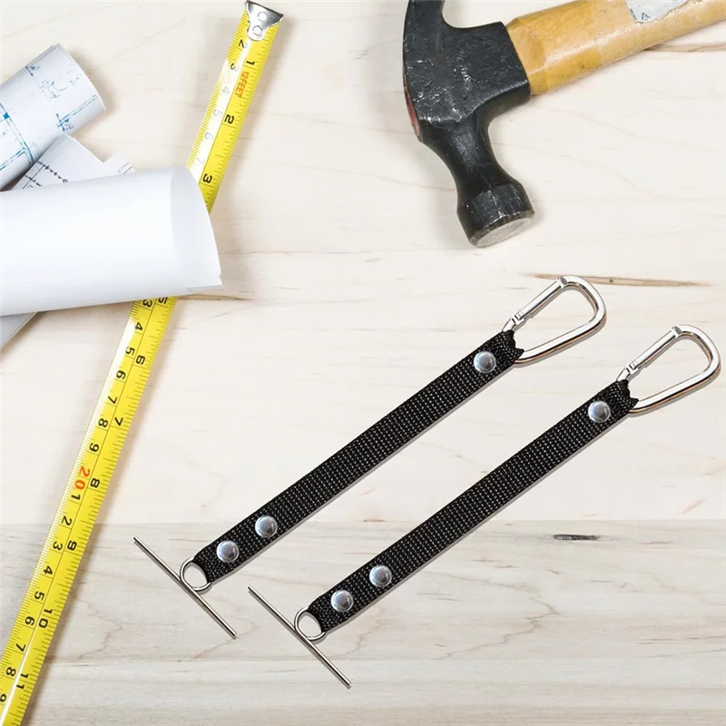 

【Рекомендуем】Fallingstar ленточные стринги шириной 2,4 дюйма, держатель для электрической ленты, черные регулируемые ремни для электрического подрядчика, 4 шт.