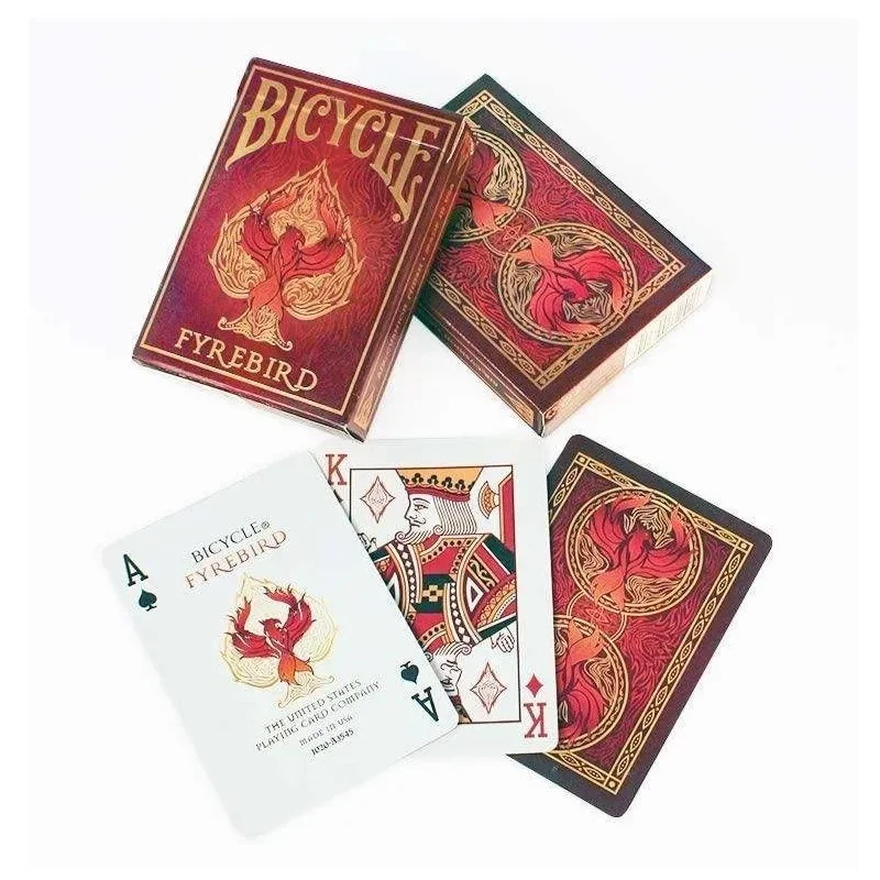 Bicycle Fyrebird Playing Cards USPCC Fire Bird Deck Poker Size Moltres Card Games Magic Tricks Props for Magician Collection