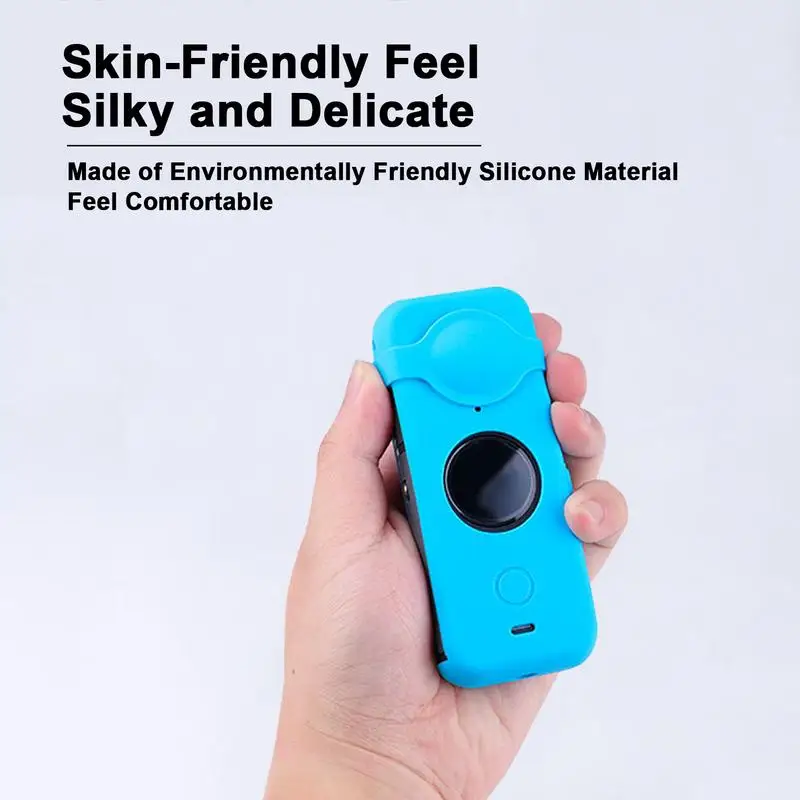 Full Body Dust-proof Silicone Case with Lens Cover for Insta 360 ONE X2 Panoramic Camera Accessories Camera Protective Case